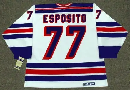 PHIL ESPOSITO New York Rangers 1978 CCM Vintage Home NHL Hockey Jersey 