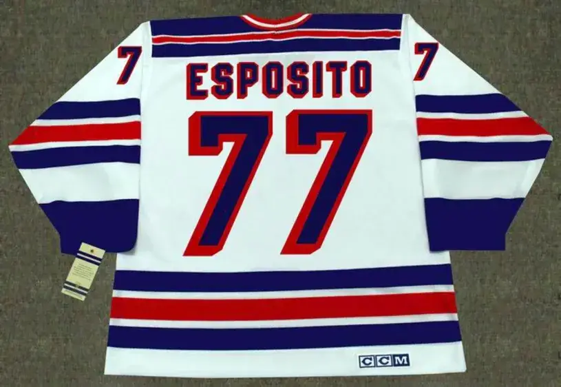 PHIL ESPOSITO New York Rangers 1978 CCM Vintage Home NHL Hockey Jersey 