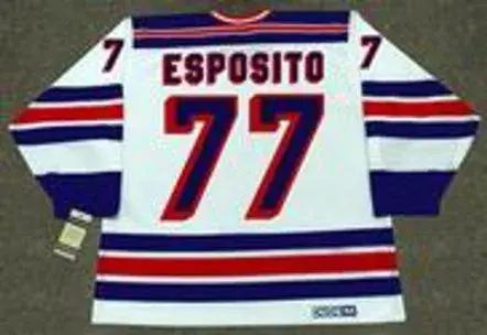 PHIL ESPOSITO New York Rangers 1978 CCM Vintage Home NHL Hockey Jersey 