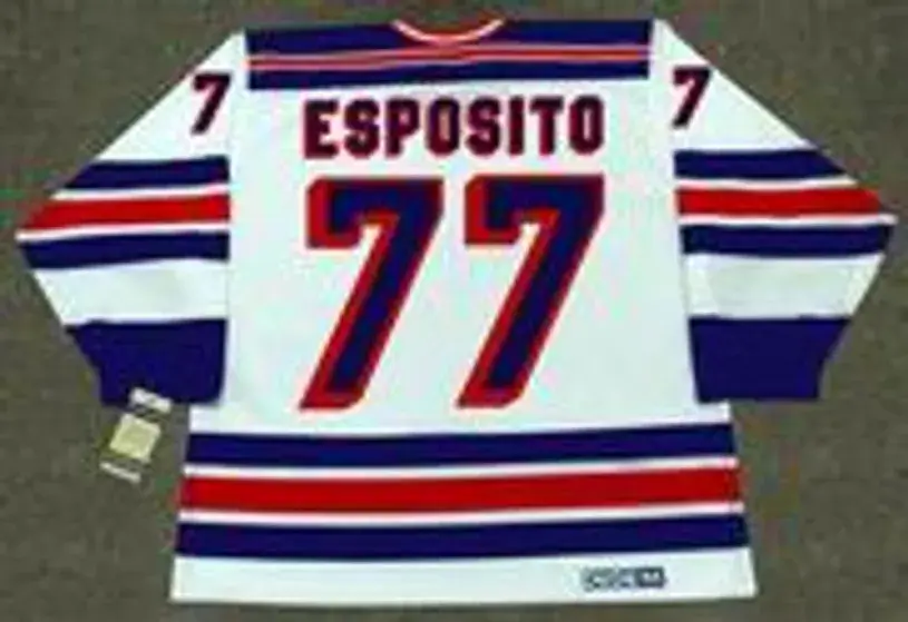 PHIL ESPOSITO New York Rangers 1978 CCM Vintage Home NHL Hockey Jersey 