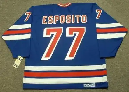 PHIL ESPOSITO New York Rangers 1978 CCM Vintage Throwback NHL Jersey 