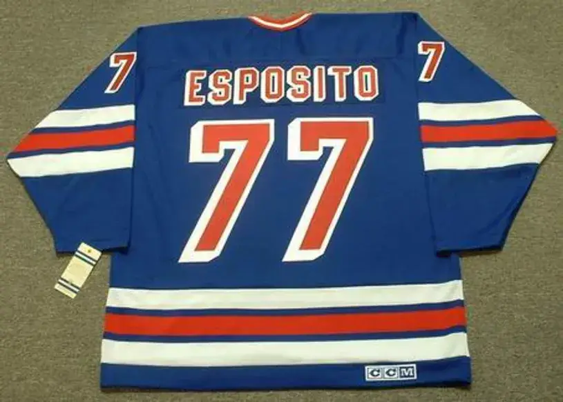 PHIL ESPOSITO New York Rangers 1978 CCM Vintage Throwback NHL Jersey 