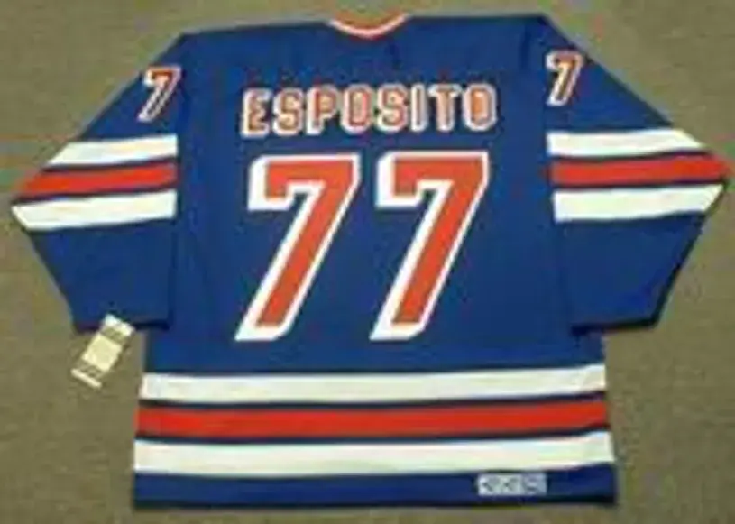 PHIL ESPOSITO New York Rangers 1978 CCM Vintage Throwback NHL Jersey 