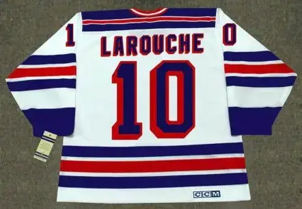 PIERRE LAROUCHE New York Rangers 1983 CCM Vintage Home NHL Hockey Jersey 