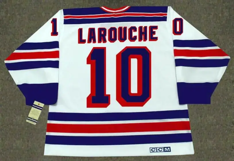 PIERRE LAROUCHE New York Rangers 1983 CCM Vintage Home NHL Hockey Jersey 