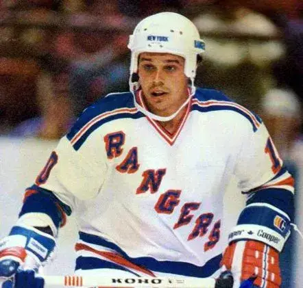 PIERRE LAROUCHE New York Rangers 1983 CCM Vintage Home NHL Hockey Jersey 