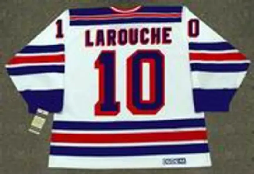 PIERRE LAROUCHE New York Rangers 1983 CCM Vintage Home NHL Hockey Jersey 