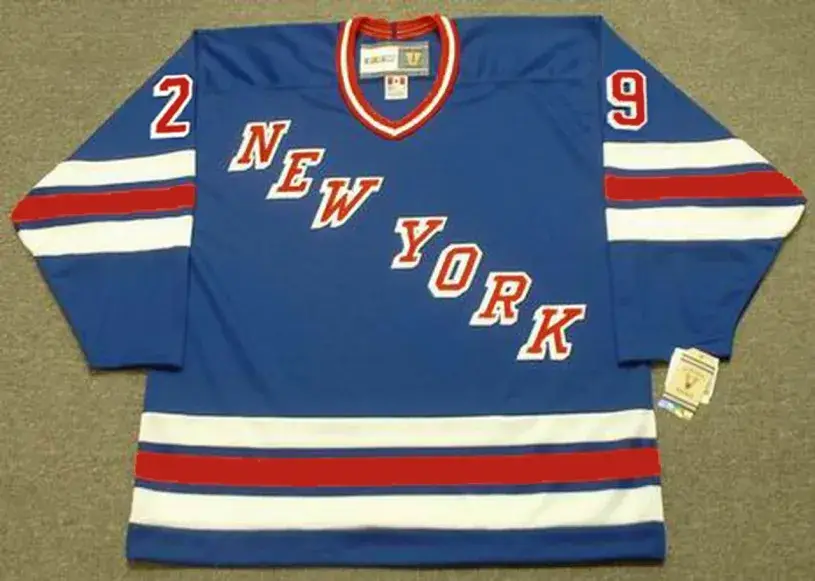 REIJO RUOTSALAINEN New York Rangers 1984 Away  CCM NHL Vintage Throwback Jersey