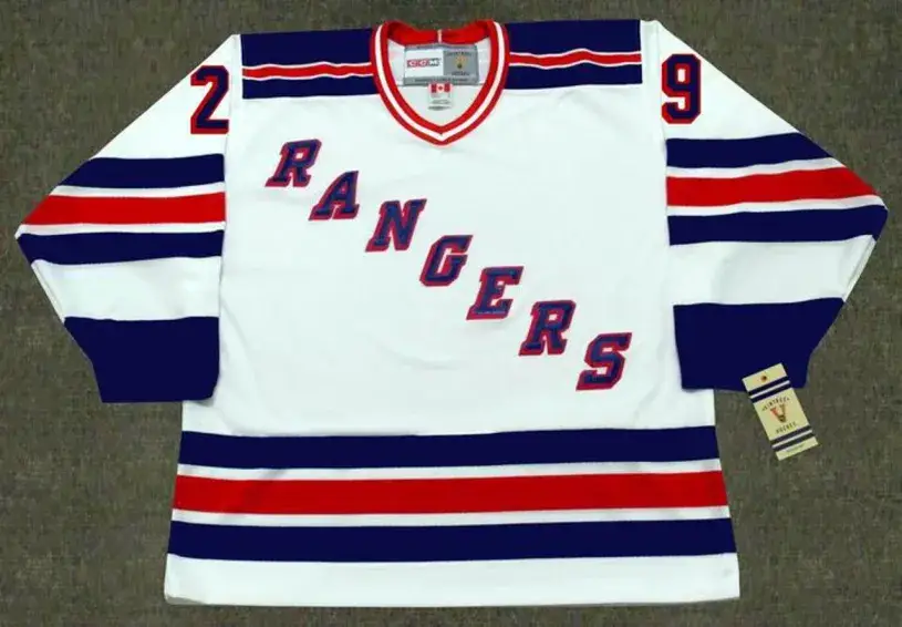REIJO RUOTSALAINEN New York Rangers 1984 Home  CCM NHL Vintage Throwback Jersey