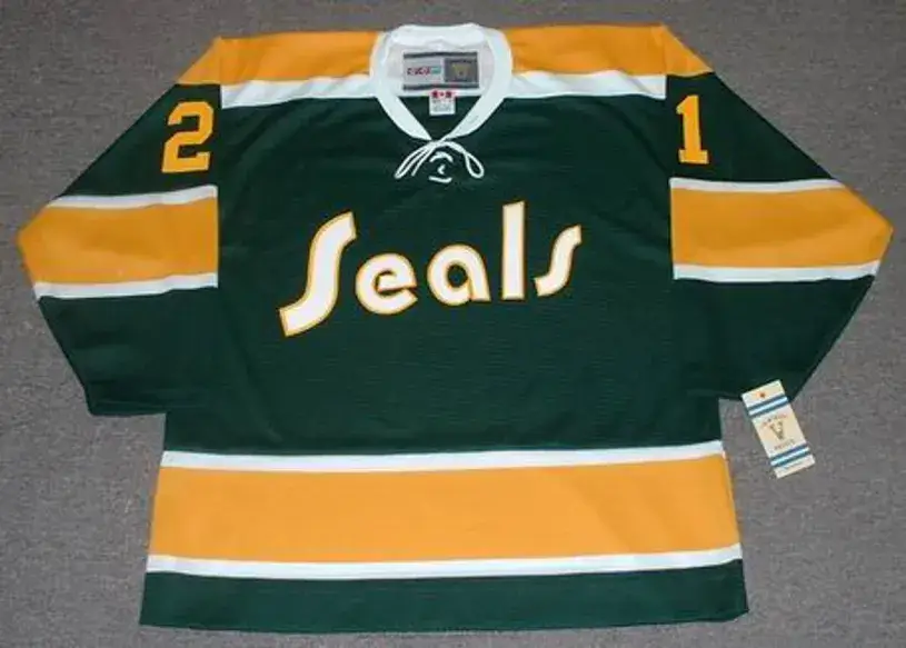 RON STACKHOUSE California Golden Seals 1970 CCM Vintage Throwback NHL Jersey