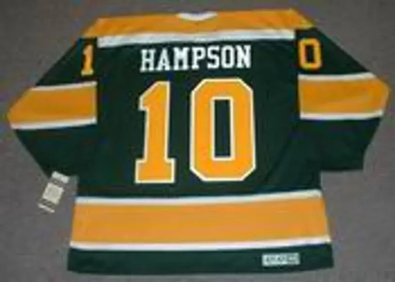 TED HAMPSON California Golden Seals 1970 CCM Vintage Throwback NHL Jersey 