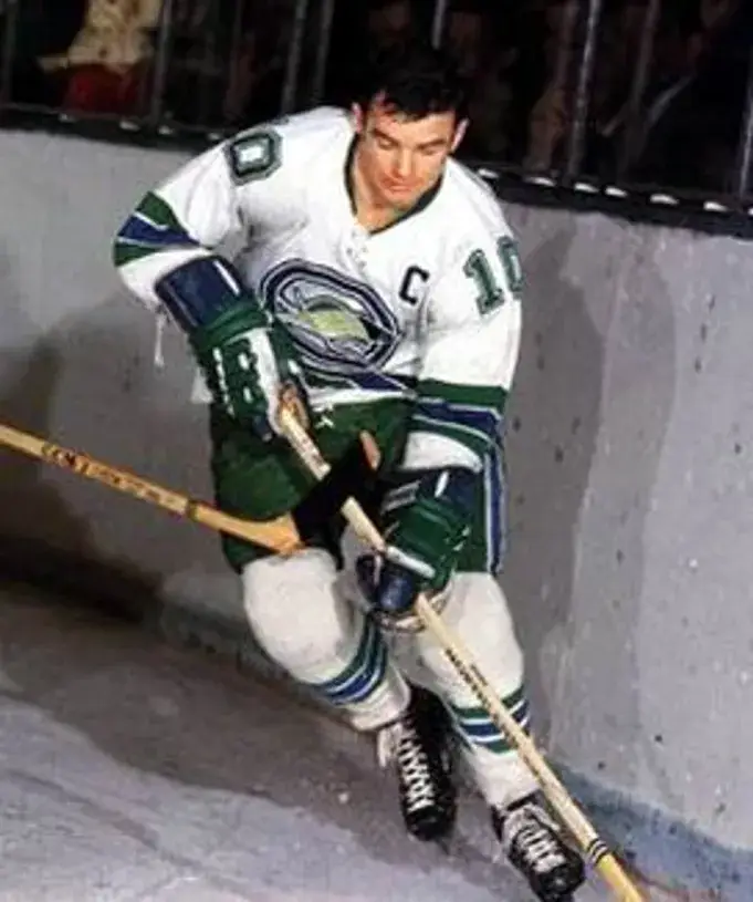 TED HAMPSON Oakland Seals 1968 CCM Vintage Throwback Home NHL Jersey 