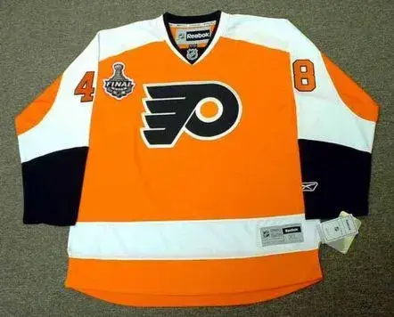 DANIEL BRIERE Philadelphia Flyers 2010 REEBOK Throwback NHL Hockey Jersey