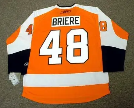 DANIEL BRIERE Philadelphia Flyers 2010 REEBOK Throwback NHL Hockey Jersey 