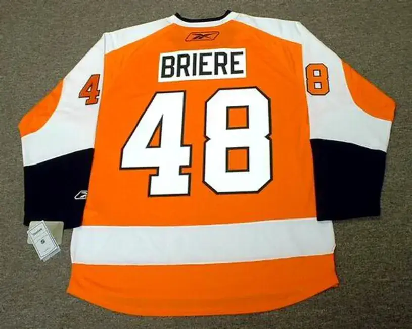 DANIEL BRIERE Philadelphia Flyers 2010 REEBOK Throwback NHL Hockey Jersey 