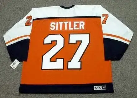 DARRYL SITTLER Philadelphia Flyers 1983 Away CCM Throwback NHL Hockey Jersey 