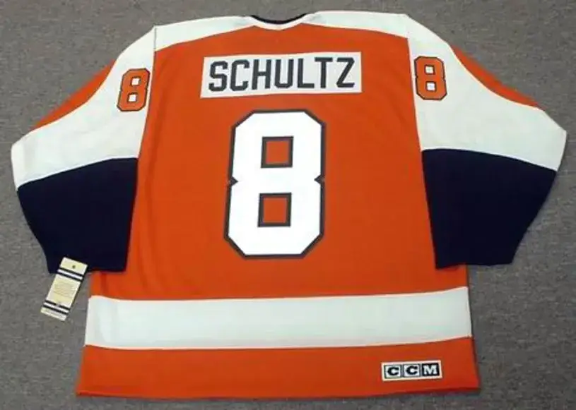 DAVE SCHULTZ Philadelphia Flyers 1974 CCM Vintage Throwback Away Hockey Jersey 