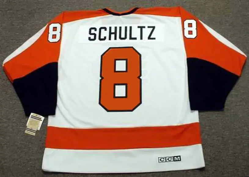 DAVE SCHULTZ Philadelphia Flyers 1974 CCM Vintage Throwback Home NHL Jersey 