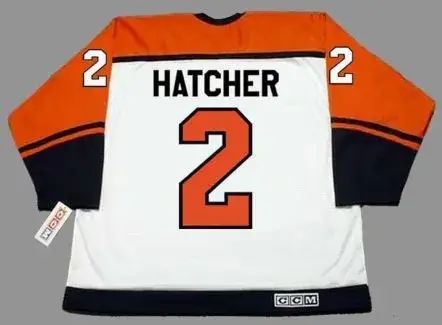 DERIAN HATCHER Philadelphia Flyers 2005 Away CCM Throwback NHL Hockey Jersey 