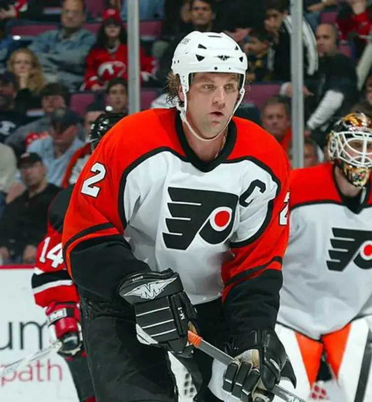 DERIAN HATCHER Philadelphia Flyers 2005 Away CCM Throwback NHL Hockey Jersey 