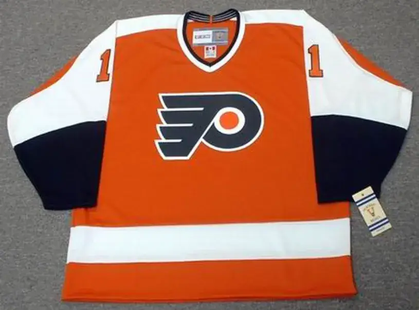 DON SALESKI Philadelphia Flyers 1974 CCM Vintage Throwback Away NHL Hockey Jersey