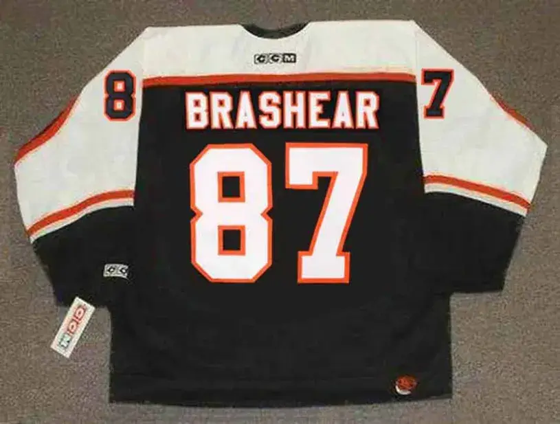 DONALD BRASHEAR Philadelphia Flyers 2002 CCM Throwback NHL Hockey Jersey 