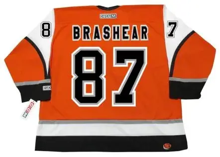 DONALD BRASHEAR Philadelphia Flyers 2003 CCM Throwback Alternate NHL Jersey 