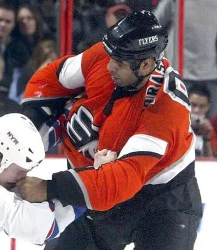 DONALD BRASHEAR Philadelphia Flyers 2003 CCM Throwback Alternate NHL Jersey 