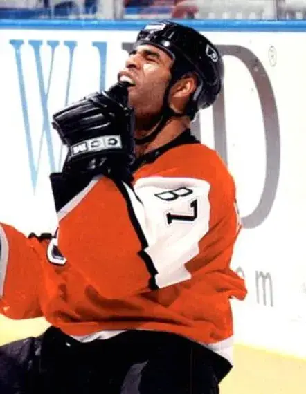 DONALD BRASHEAR Philadelphia Flyers 2003 CCM Throwback Alternate NHL Jersey 