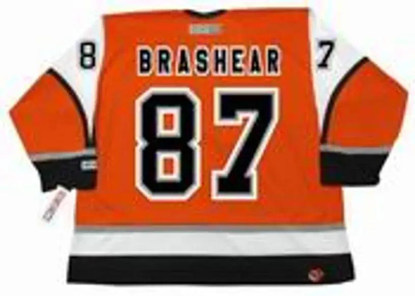 DONALD BRASHEAR Philadelphia Flyers 2003 CCM Throwback Alternate NHL Jersey 