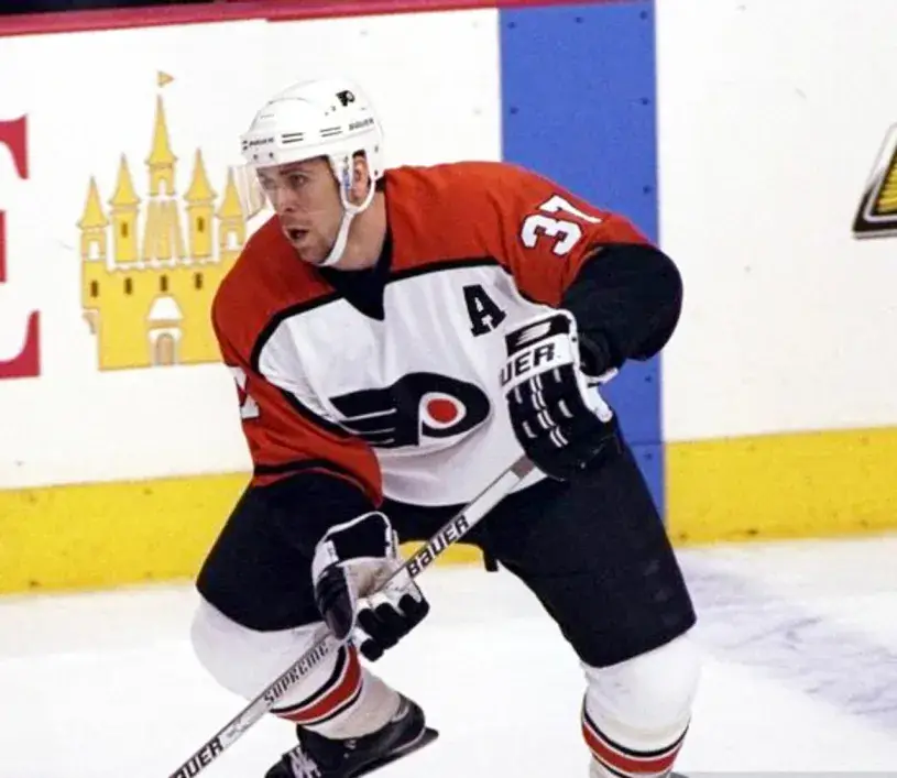 ERIC DESJARDINS Philadelphia Flyers 1997 CCM Throwback Home NHL Hockey Jersey 