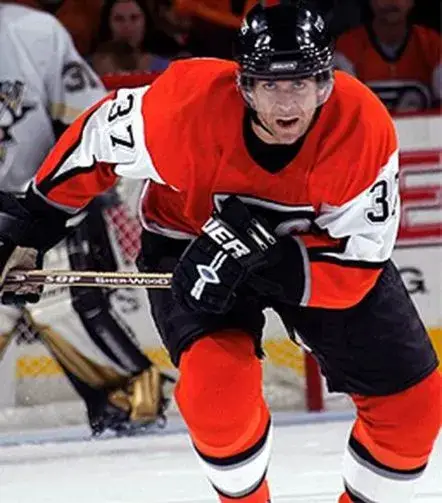 ERIC DESJARDINS Philadelphia Flyers 2003 CCM Throwback Alternate NHL Hockey Jersey 