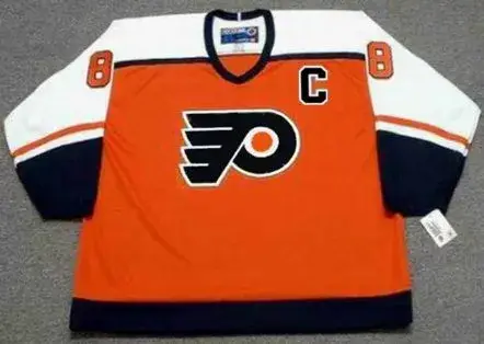 ERIC LINDROS Philadelphia Flyers 1997 CCM Throwback Away NHL Hockey Jersey