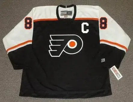 ERIC LINDROS Philadelphia Flyers 1998 CCM Throwback NHL Hockey Jersey