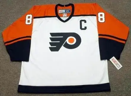 ERIC LINDROS Philadelphia Flyers 1999 CCM Throwback Home NHL Hockey Jersey