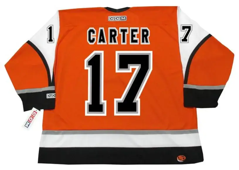 JEFF CARTER Philadelphia Flyers 2006 CCM Throwback Alternate NHL Hockey Jersey 