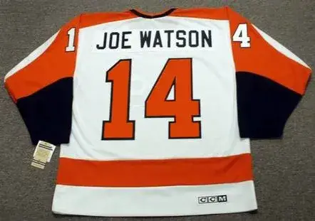 JOE WATSON Philadelphia Flyers 1974 CCM Vintage Throwback Home NHL Jersey 