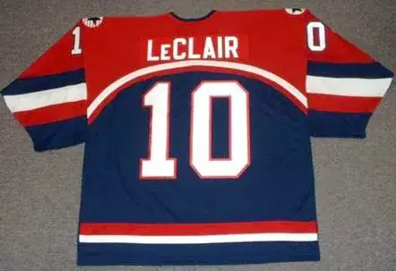 JOHN LeCLAIR 2002 USA Nike Olympic Throwback Hockey Jersey 