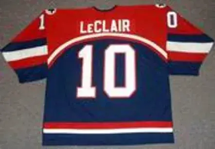 JOHN LeCLAIR 2002 USA Nike Olympic Throwback Hockey Jersey 