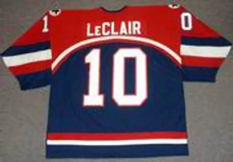 JOHN LeCLAIR 2002 USA Nike Olympic Throwback Hockey Jersey 