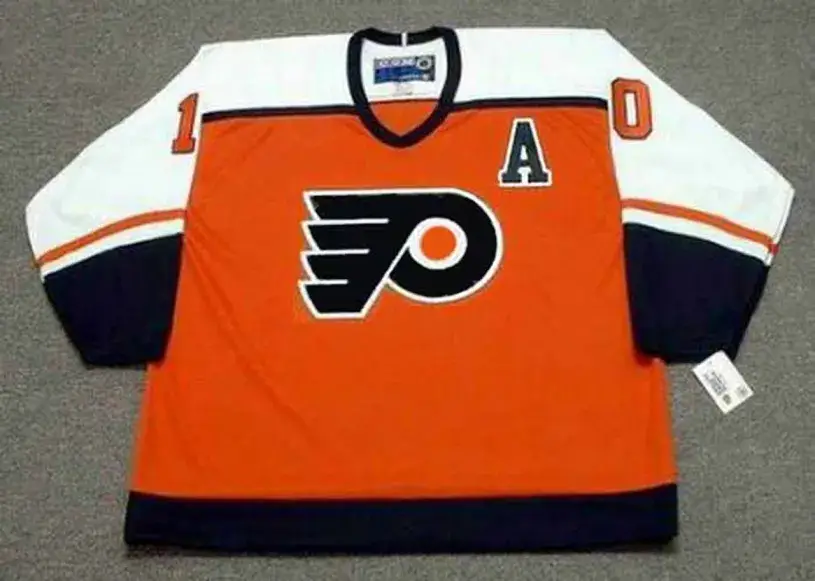 JOHN LeCLAIR Philadelphia Flyers 1997 CCM Throwback Away NHL Hockey Jersey