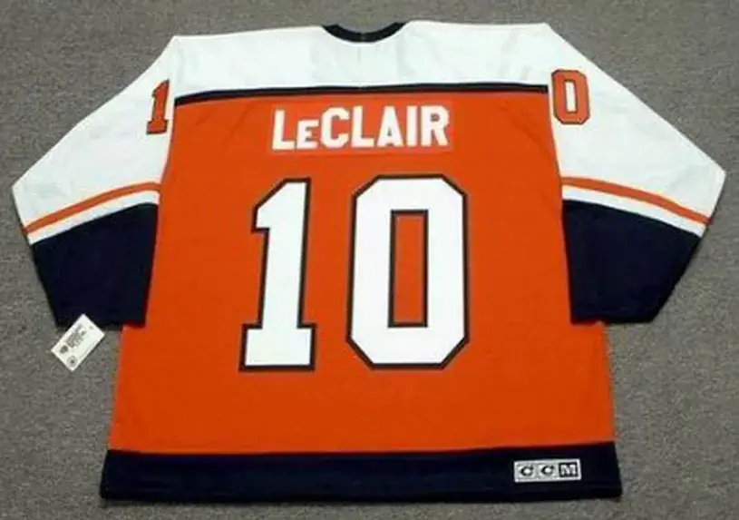 JOHN LeCLAIR Philadelphia Flyers 1997 CCM Throwback Away NHL Hockey Jersey 