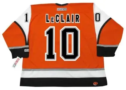 JOHN LeCLAIR Philadelphia Flyers 2003 CCM Throwback Alternate NHL Hockey Jersey 