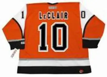 JOHN LeCLAIR Philadelphia Flyers 2003 CCM Throwback Alternate NHL Hockey Jersey 