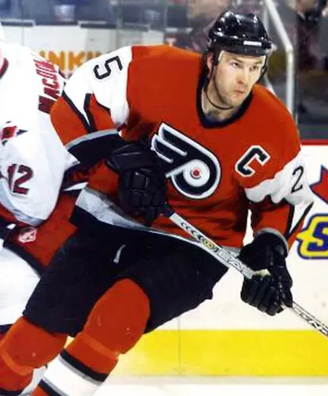 KEITH PRIMEAU Philadelphia Flyers 2003 CCM Throwback Alternate NHL Hockey Jersey 