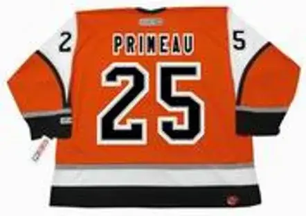 KEITH PRIMEAU Philadelphia Flyers 2003 CCM Throwback Alternate NHL Hockey Jersey 