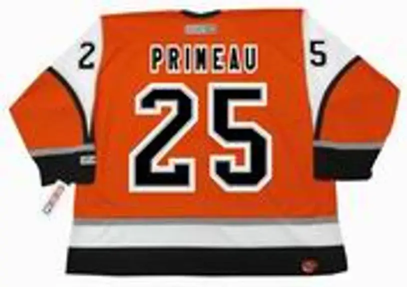 KEITH PRIMEAU Philadelphia Flyers 2003 CCM Throwback Alternate NHL Hockey Jersey 