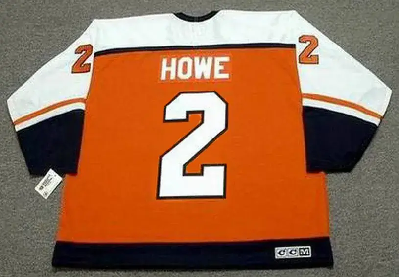 MARK HOWE Philadelphia Flyers 1987 CCM Throwback Away NHL Hockey Jersey 