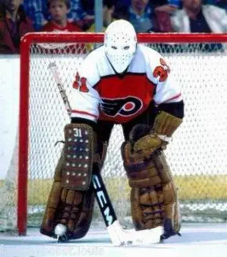 PELLE LINDBERGH Philadelphia Flyers 1985 CCM Throwback Away NHL Hockey Jersey 