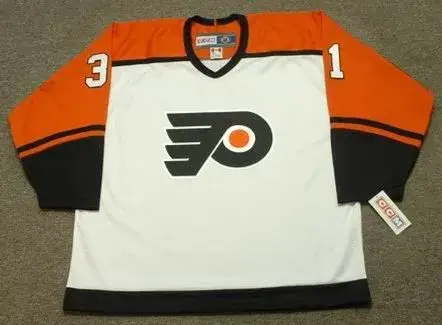 PELLE LINDBERGH Philadelphia Flyers 1985 CCM Throwback Home NHL Hockey Jersey